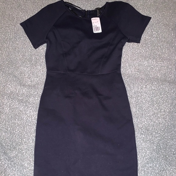 Forever 21 small navy blue fitted dress - Picture 1 of 2